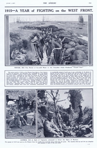 Cold Conditions in the Trenches (original page from The Sphere 1916) (Print)