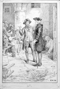 John Howard Visits A Prison (Original) (Signed)