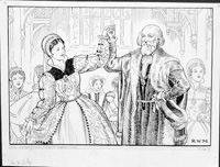 Sebastian Cabot Dancing (Original) (Signed)