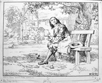 Newton & The Apple (Original) (Signed)