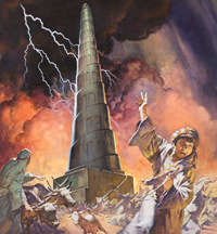 The Tower of Babel (Original) (Signed) The Tower of Babel (Original) (Signed)