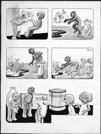 The Amazing Adventures Of Morph: Fishing (Original) (Signed)