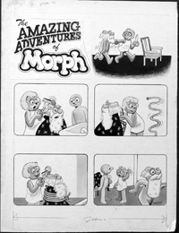 The Amazing Adventures Of Morph: Time For A Haircut (Original) (Signed)