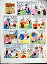 Popeye - A Bit Battered (Original) (Signed)