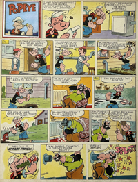 Popeye - Spinach Power! (Original) (Signed)