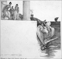 How The Aegean Sea Got Its Name (Original) (Signed)