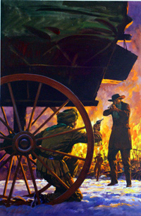 'Winter Ambush' Corgi paperback cover art (Original)