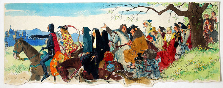 The Canterbury Tales (Original) by Richard O Rose Art at The Illustration Art Gallery