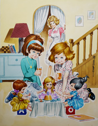 Playing with Candles (Original) (Signed)