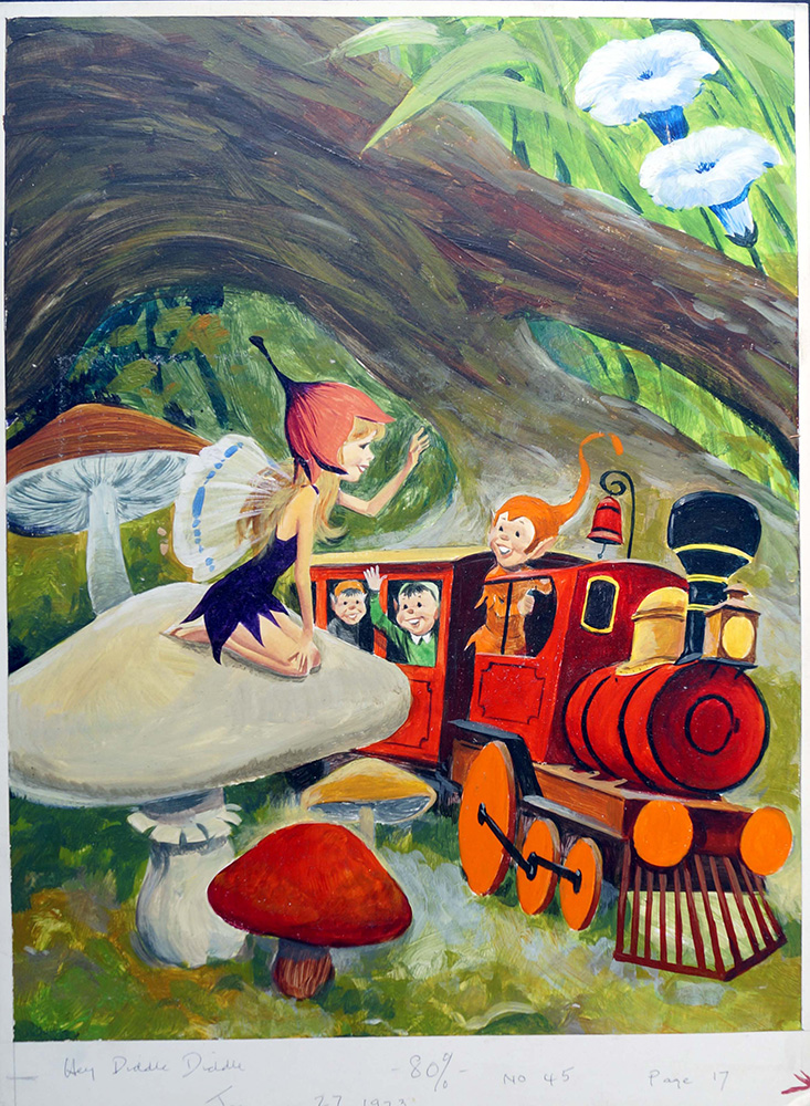 Fairy Train (Original) art by Jose Ortiz Art at The Illustration Art Gallery