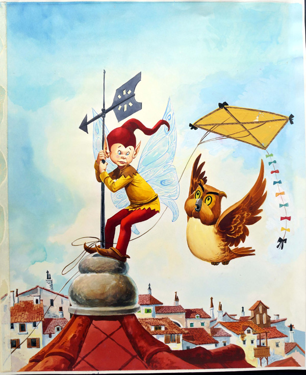 A Fairy On The Steeple (Original) by Jose Ortiz Art at The Illustration Art Gallery