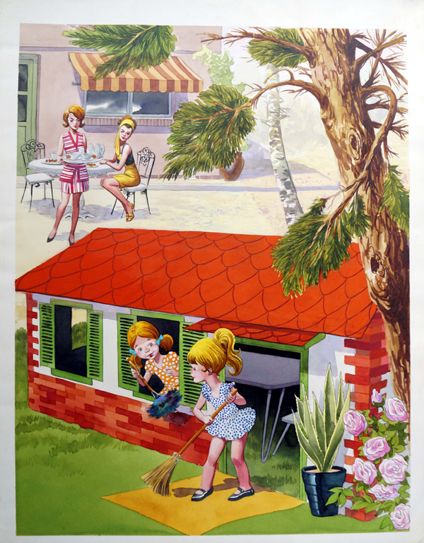 Wendy House (Original) by Jose Ortiz Art at The Illustration Art Gallery