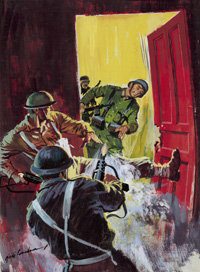 Battle Picture Library cover #179 'The Condemned' (Original) (Signed) Battle Picture Library cover #179 'The Condemned' (Original) (Signed)