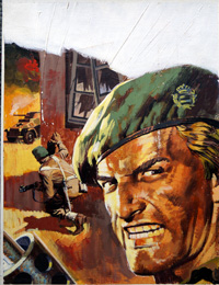 Battle Picture Library cover #380 'The Shield of Auray' (Original) Battle Picture Library cover #380 'The Shield of Auray' (Original)