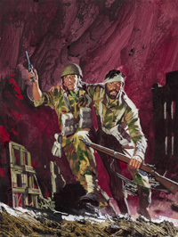War Picture Library cover #535 'Zone of Conflict' (Original) War Picture Library cover #535 'Zone of Conflict' (Original)