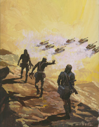 War Picture Library cover #542 'Operation Swindle' (Original) War Picture Library cover #542 'Operation Swindle' (Original)