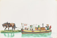 The Wind in the Willows - The River Barge (Original)