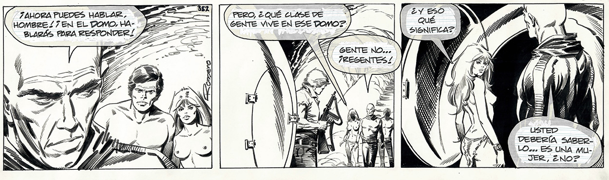 AXA daily strip 382 (Original) (Signed) art by Axa (Romero) Art at The Illustration Art Gallery