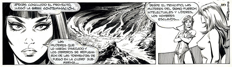 AXA daily strip 393 (Original) (Signed) by Axa (Romero) Art at The Illustration Art Gallery