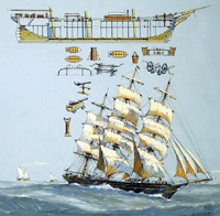 Tea-Clipper Racing Home (Original) (Signed)
