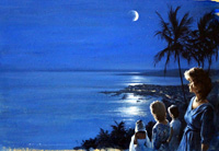 Crescent book cover artwork (Original) (Signed)