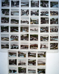 Complete Set of 48 'Views Of Interest' R. & J. Hill Cigarette Cards (1939)