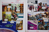 Charge The Energy Beam! From 'The Return of The Skorpiads' (TWO pages) (Originals) (Signed)