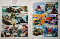 The Metal Monster (TWO pages) (Originals) (Signed)