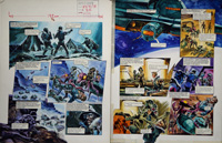 Hideous Monsters from 'The Return of The Skorpiads' (TWO pages) (Originals) (Signed)