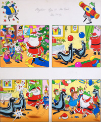 Mr Toad and Seals at Christmas (Original)