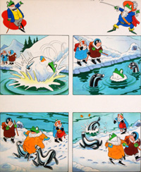 Mr Toad falls into the River (Original)