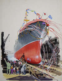 The Great Launch art by John Worsley