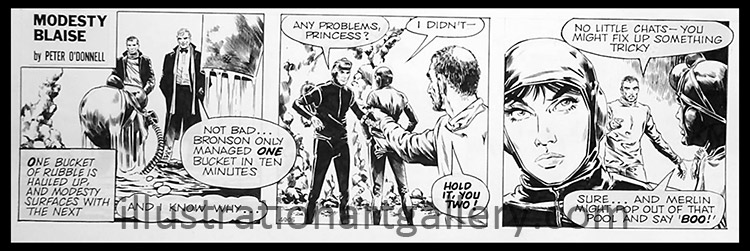 Modesty Blaise daily strip 4905 (Original)